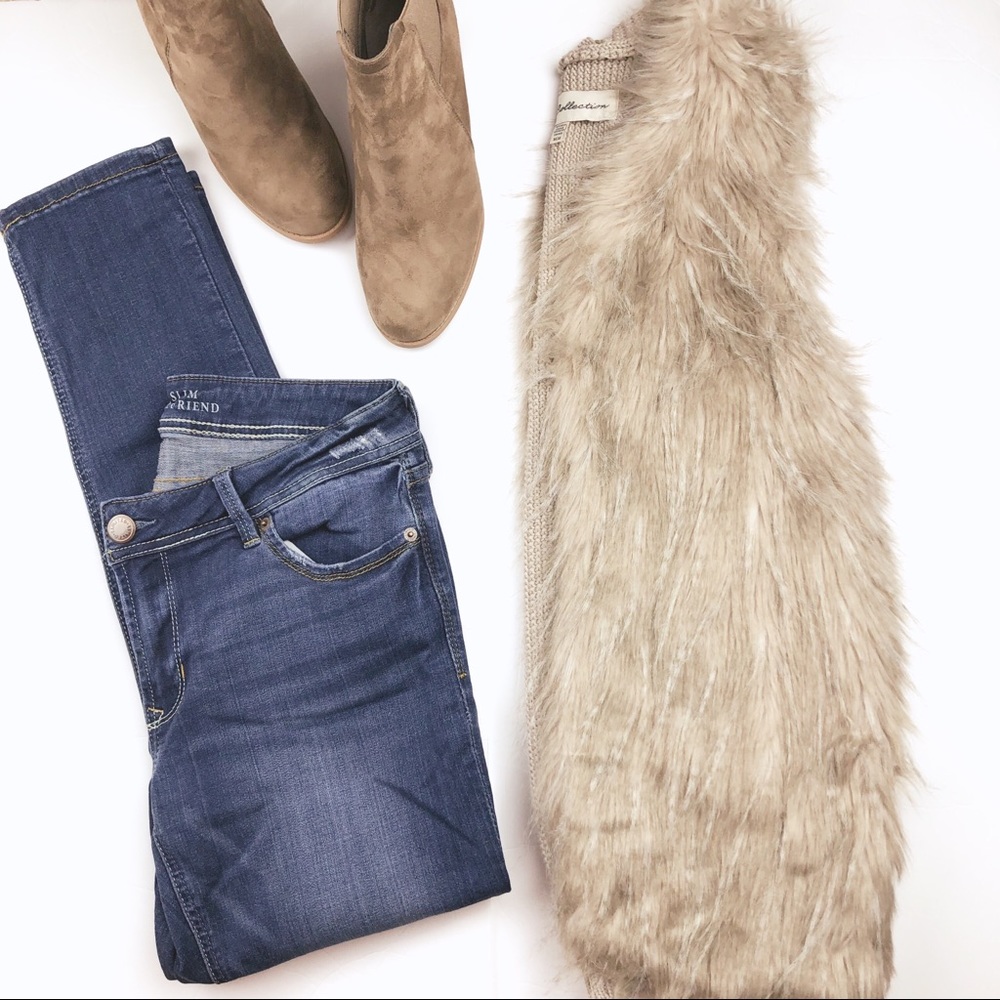 Sebby Nordstrom Tan Faux Fur Vest Size Medium - Picture 5 of 5